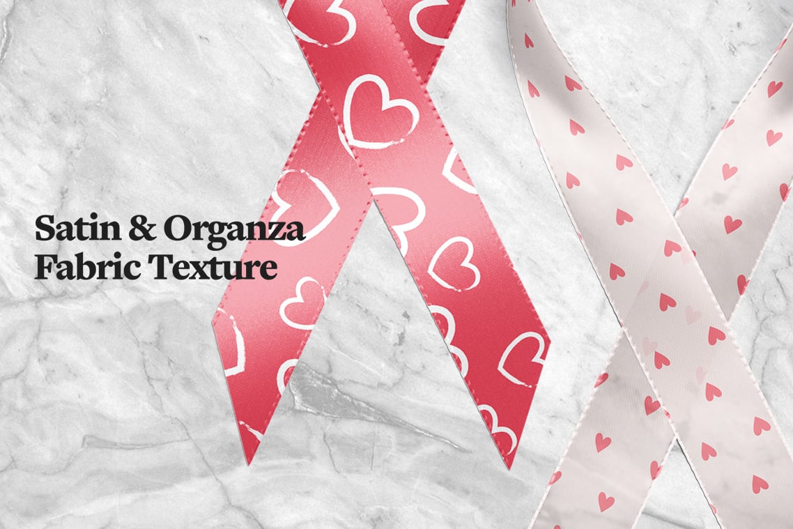 Wrapped Silk Ribbon Mockup