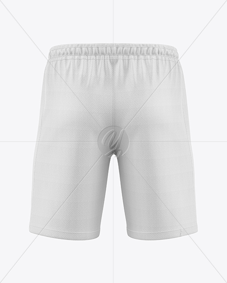 Soccer Shorts Mockup - Back View