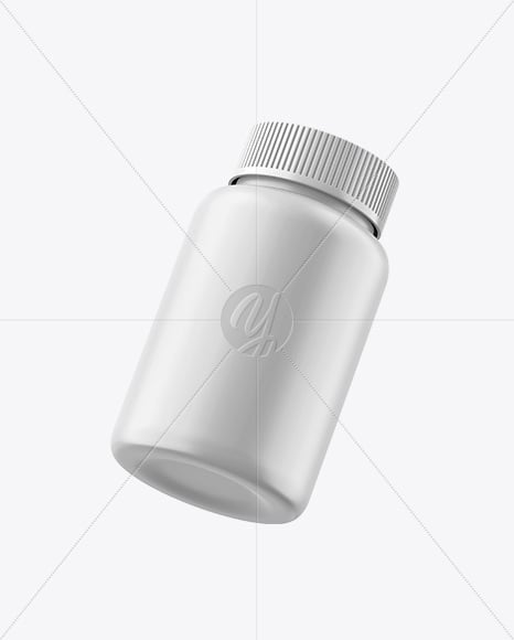 Matte Medicine Pill Bottle Mockup