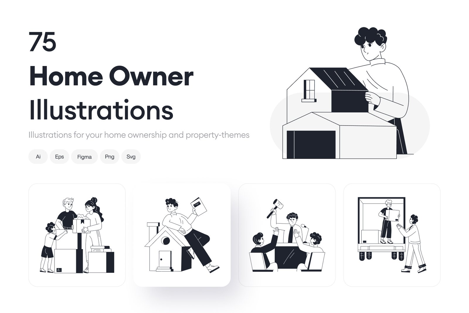 Home Owner Illustration Set