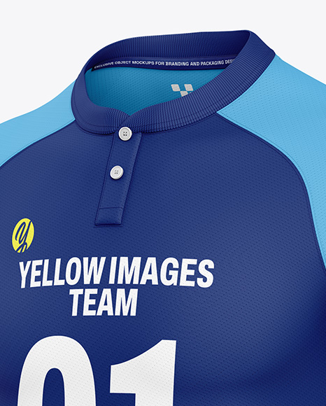 Soccer Jersey Mockup - Half Side View