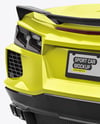 Sport Car Mockup - Back View