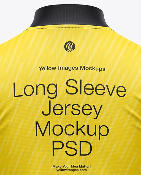 Full-Zip Long Sleeve Jersey Mockup