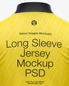 Full-Zip Long Sleeve Jersey Mockup