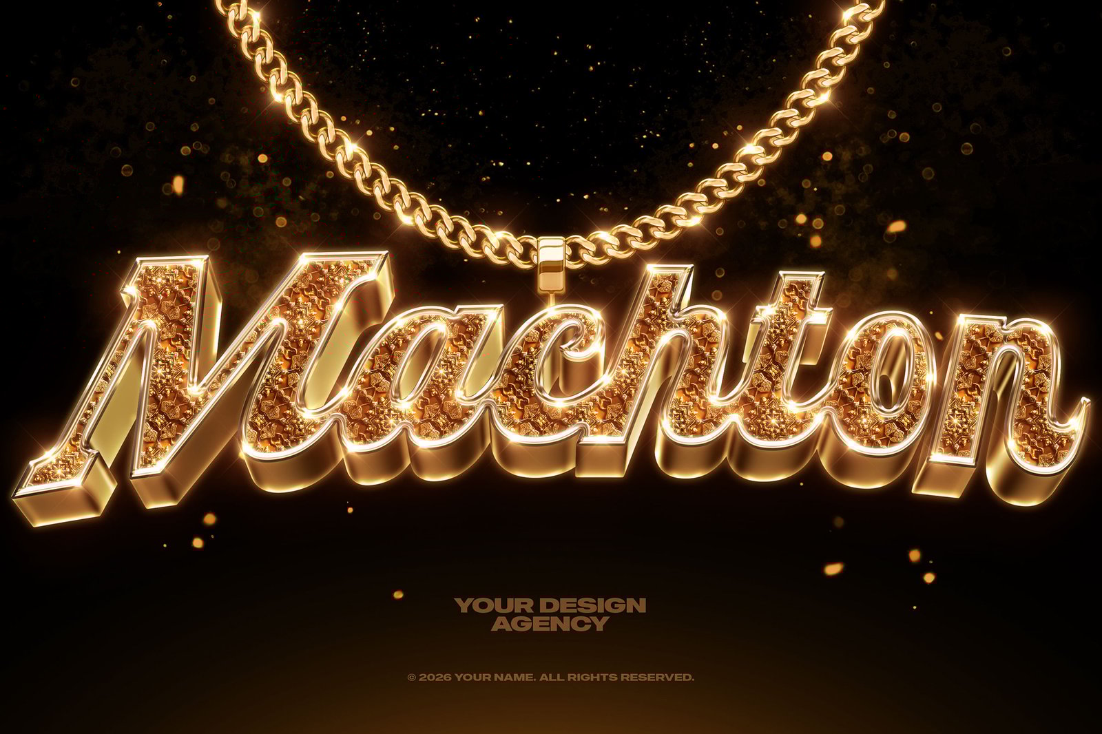 Bling Bling Gold Text Effects Vol. 03