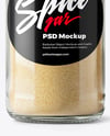 Spice Glass Jar with Onion Powder Mockup