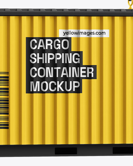 Hanging Shipping Container Mockup