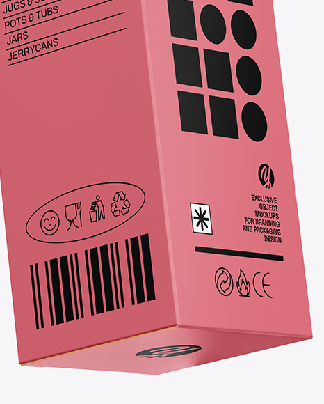 Two Flying Paper Boxes Mockup