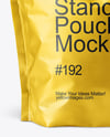 Metallic Stand-up Pouch Mockup