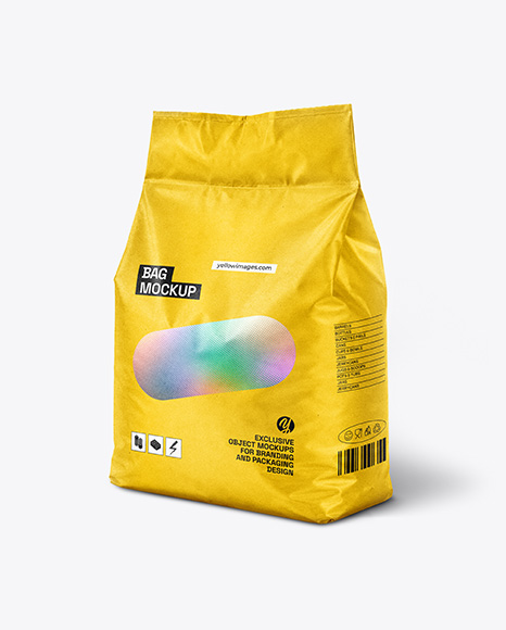 Kraft Paper Bag with Handle Mockup