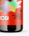 Amber Glass Bottle Mockup