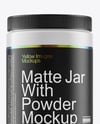 Matte Jar With Powder Mockup