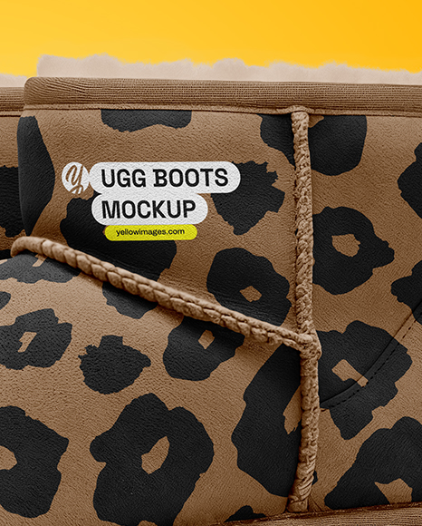Pair of Women's UGG Boots Mockup