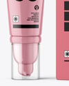 Glossy Cosmetic Tube with Box Mockup