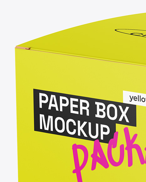 Paper Box Mockup
