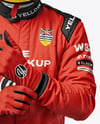 Man Wearing Racing Kit Mockup