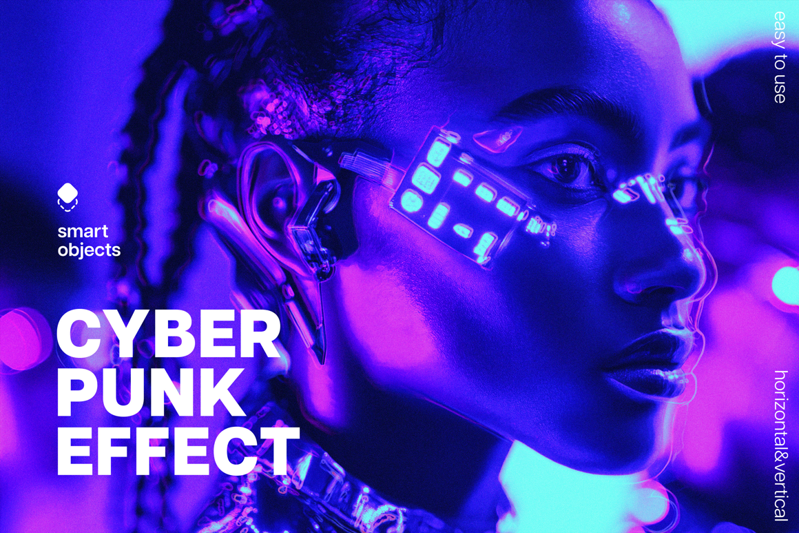 Bright Cyberpunk Photo Effect