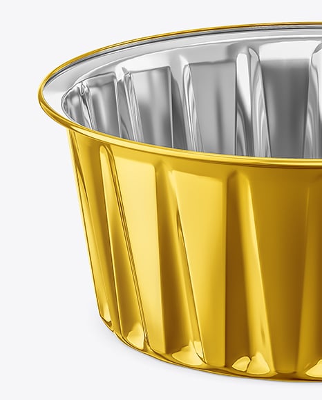 Aluminium Foil Cup with Clear Plastic Cup Mockup