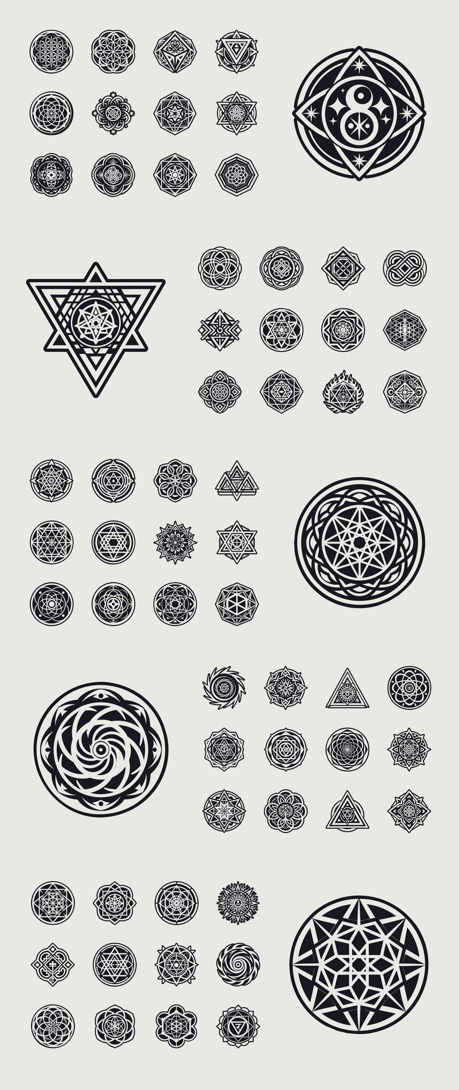 Glyph Sacred Geometry Symbols