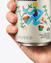355ml Matte Aluminium Drink Can in Hand Mockup