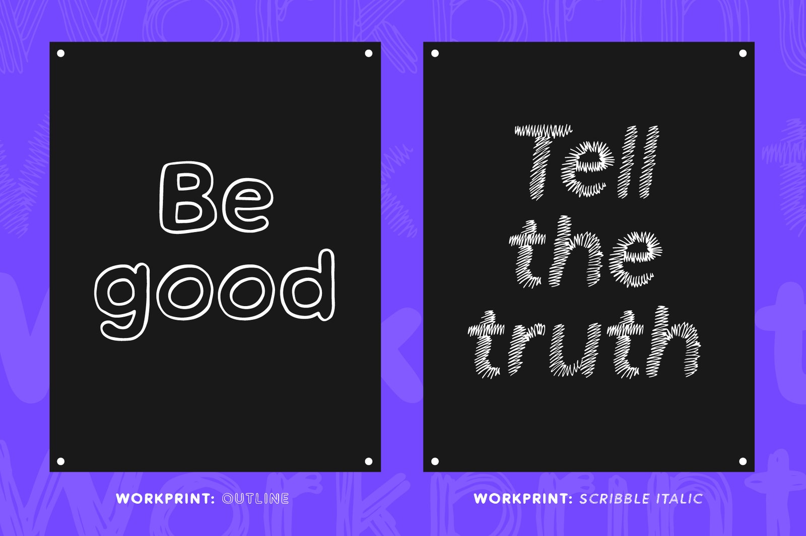 Workprint – A Hand-drawn Sans Serif Font