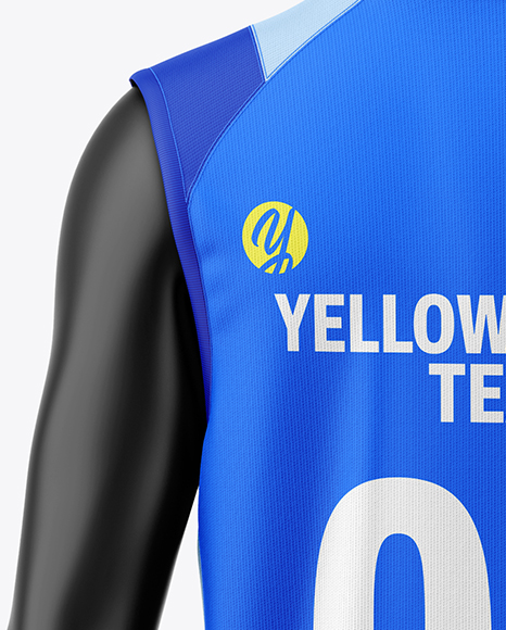 Training Sleeveless Kit Mockup - Back View