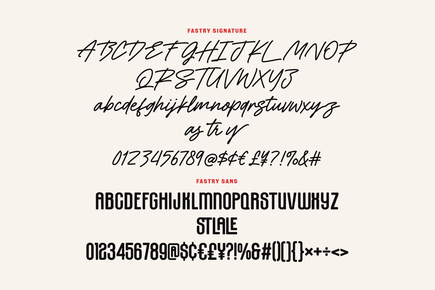 Fastry Font Duo Modern Signature Bold Sans Combo