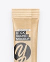 Kraft Stick Sachet Mockup