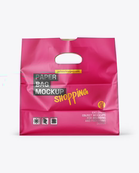 Paper Bag Mockup - Front View