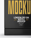 Frosted Glass Bottle with Box Mockup