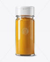 Glass Spice Jar with Turmeric Mockup