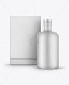Ceramic Bottle with Box Mockup