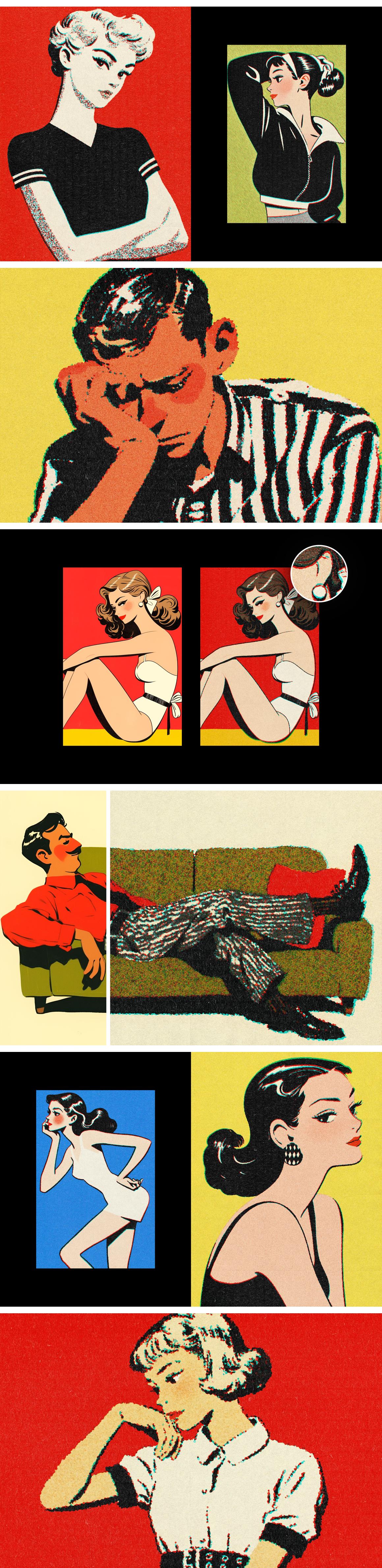 Retro Misprint Design Effect