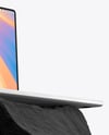 Laptop on the Stone Mockup