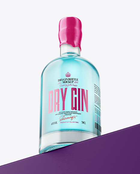 Dry Gin Bottle Mockup