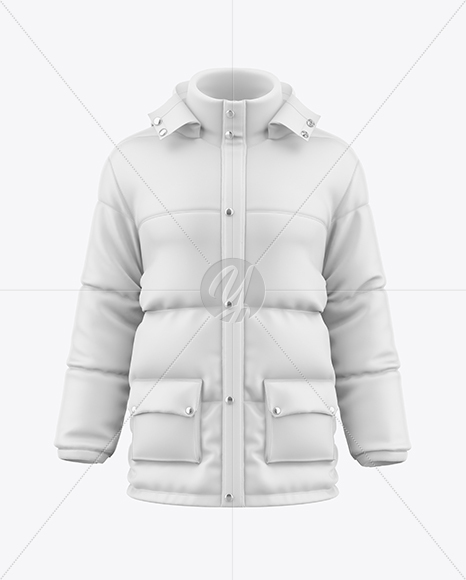 Men's Down Jacket Mockup - Front View