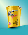 Glossy Yogurt Cup Mockup
