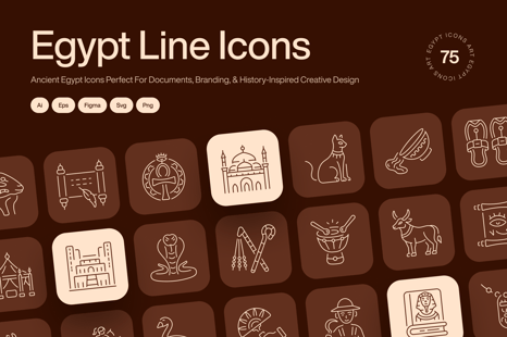 Egypt Icon Art Set