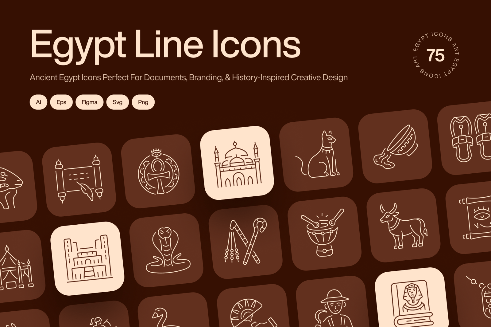 Egypt Icon Art Set
