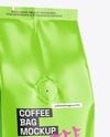 Glossy Coffee Bag Mockup – Half Side view