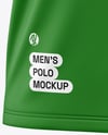 Men's Short Sleeve Raglan Polo Mockup
