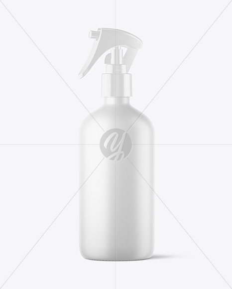 Matte Spray Bottle Mockup