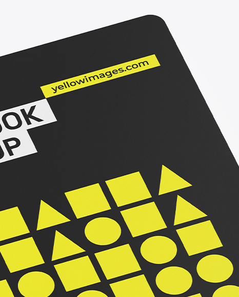Notebook Mockup – Top Side View