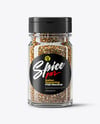 Glass Jar with Herbes de Provence Mockup
