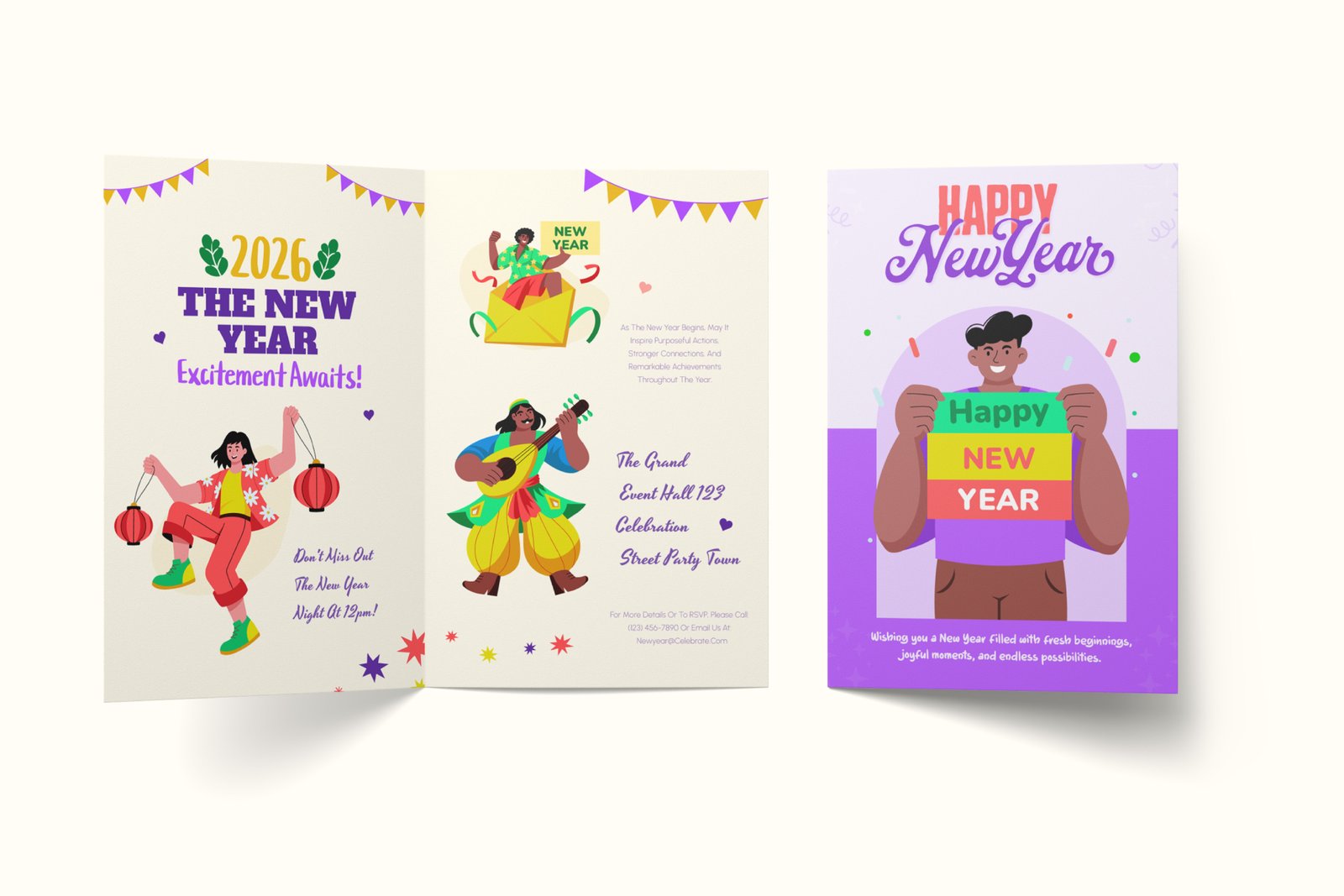 New Year Illustrations Bundle