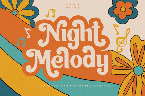 Night Melody - Retro Serif Font - Magazine font