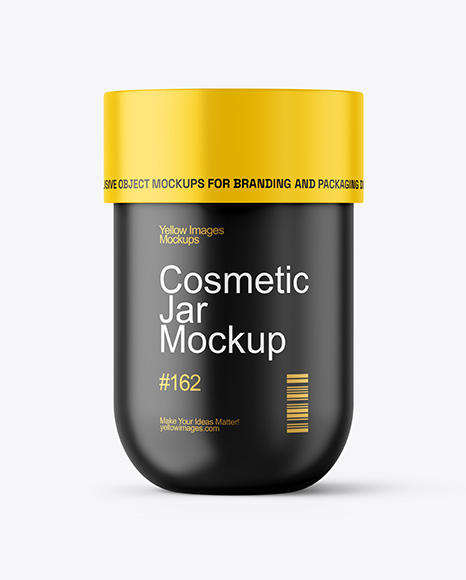 Matte Cosmetic Jar Mockup - Jar mockup