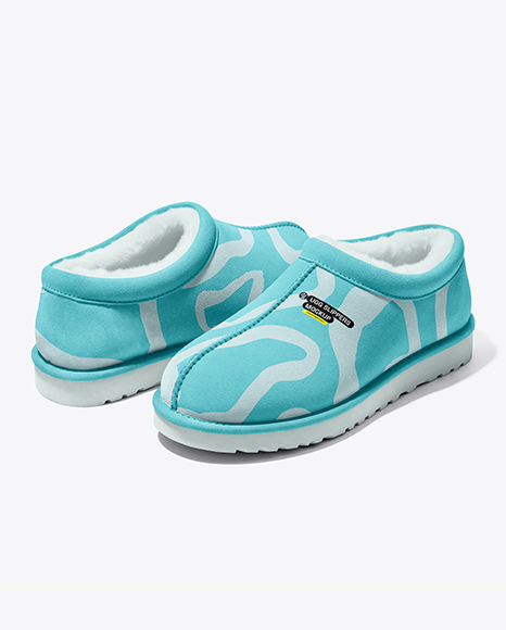 Pair of Women's UGG Slippers Mockup - Slippers+Mockup