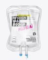 Clear Plastic Infusion Bag Mockup