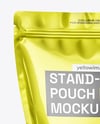 Metallic Stand-Up Pouch Mockup